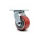 Service Caster 4 Inch Red Poly on Cast Iron Wheel Swivel Caster with Roller Bearing SCC SCC-30CS420-PUR-RS - alternate 1